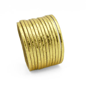 STRANDS Cuff – Metallic Gold-Rimanchik