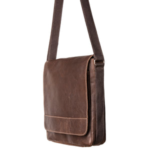 AUSTIN Messenger Bag – Chocolate Brown/Tan-Rimanchik