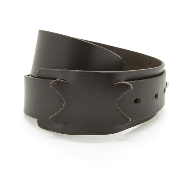 Brown Buckle-less Leather Belt | No-Bulge Belt | Handmade in Canada ...