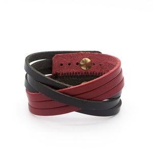 ORLEANS Cuff - Black and Red-Rimanchik