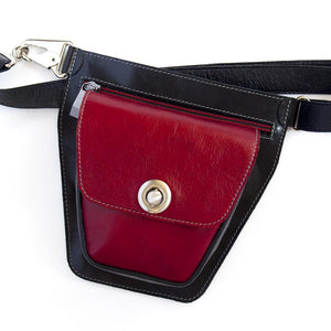 ROVER Leather Fanny Pack – Deep Red-Rimanchik