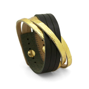 ORLEANS Cuff - Gold and Black-Rimanchik