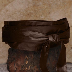 SASH-A Wrap Belt – Chocolate Brown-Rimanchik